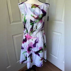 ADOLFO DOMINGUEZ | Watercolor Sleeveless Dress 36